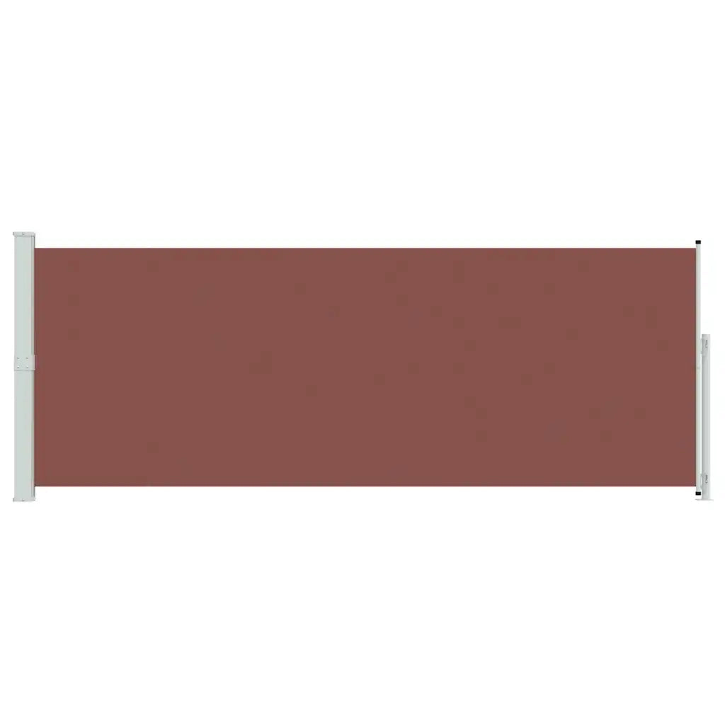 Tenda Laterale Retrattile per Patio 180x500 cm Marrone 313408
