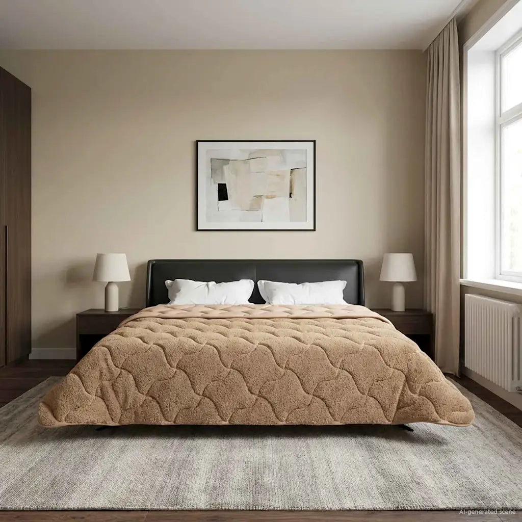 Duvet Invernale Talpa 200 x 240 cm Microfibra e Fleece Teddy