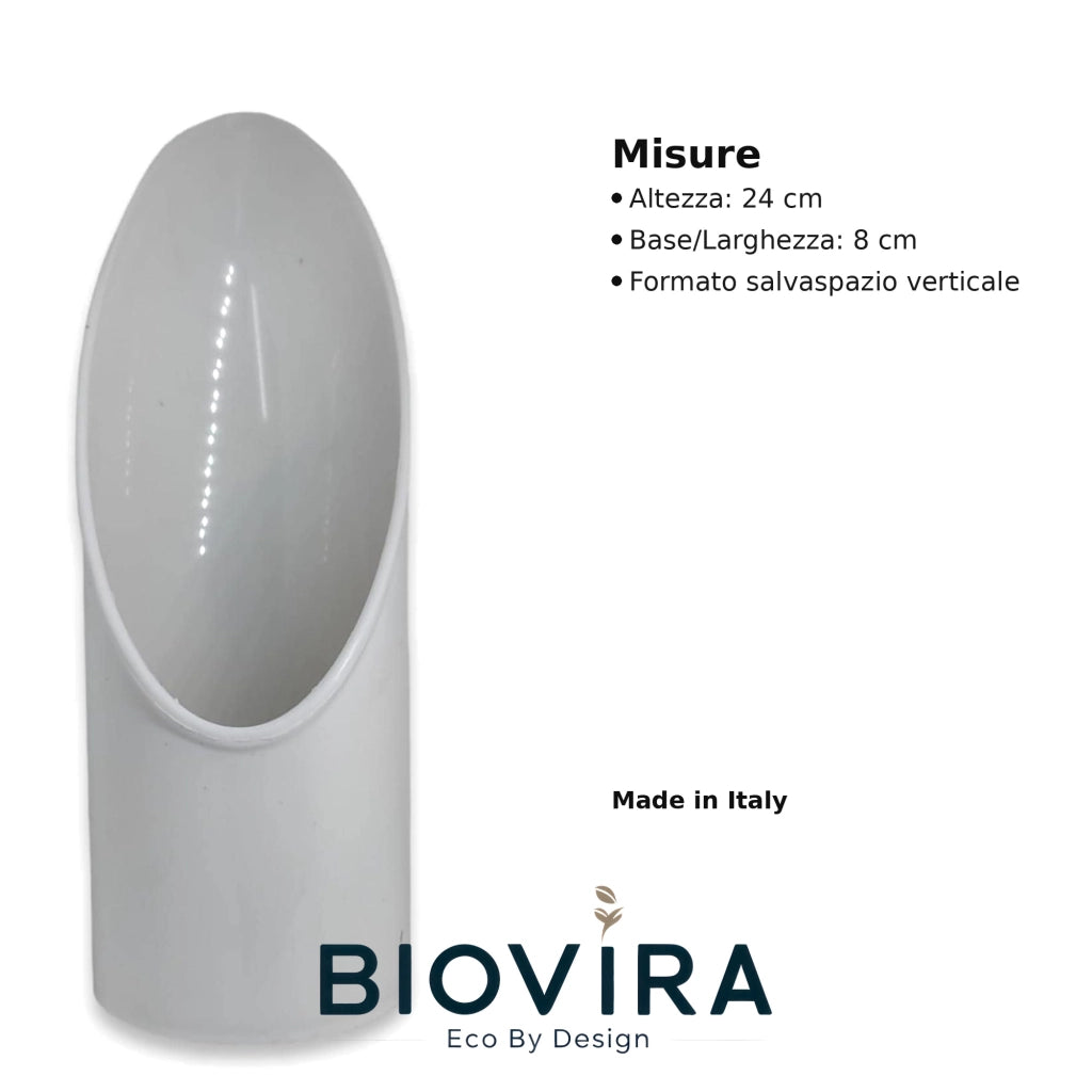BIOVIRA Kit Angolo Caffè Bianco – Made in Italy | Porta Bicchierini + Bicchierini Cuori + Palette Imbustate