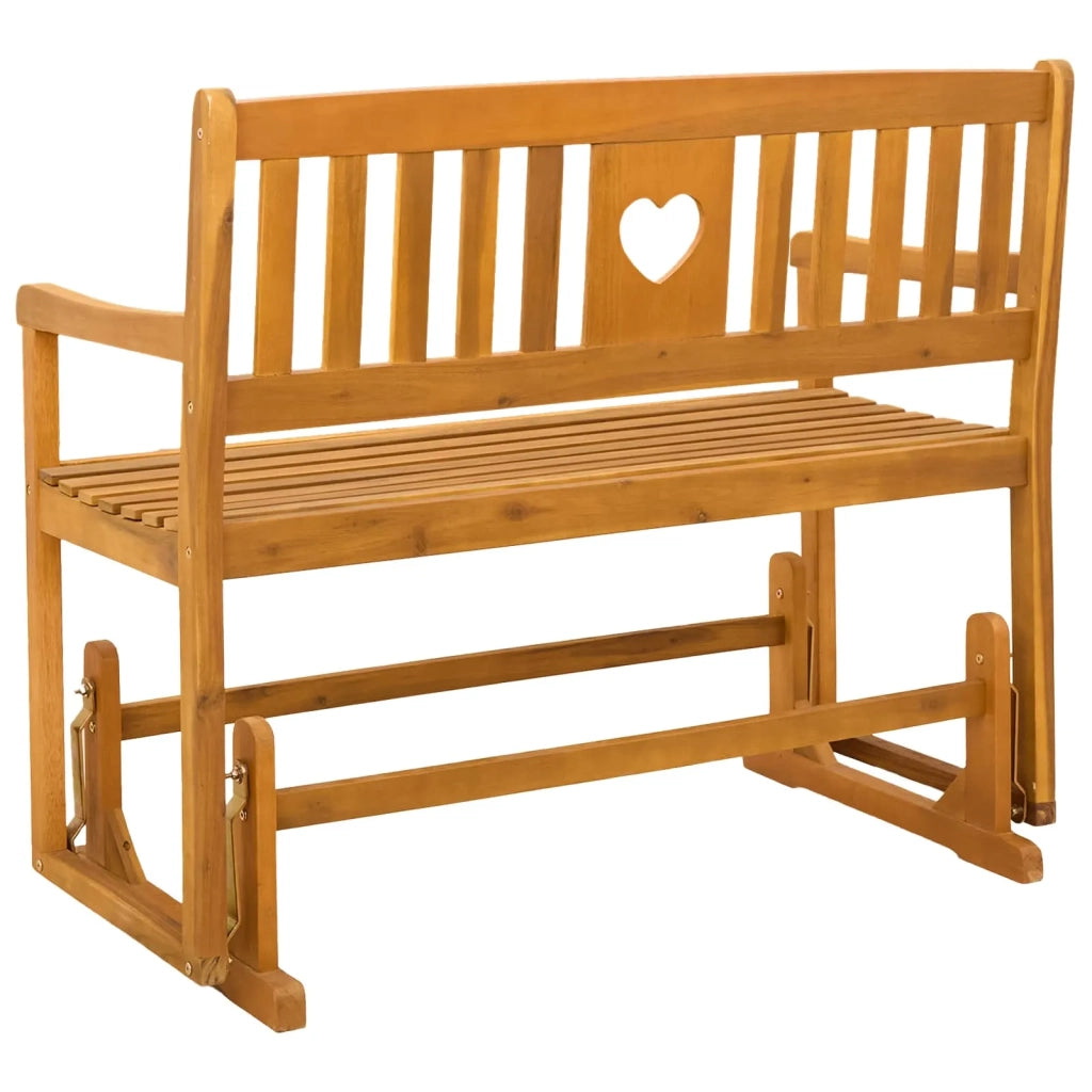 Panca Glider da Giardino Naturale 110 x 59 x 97 cm