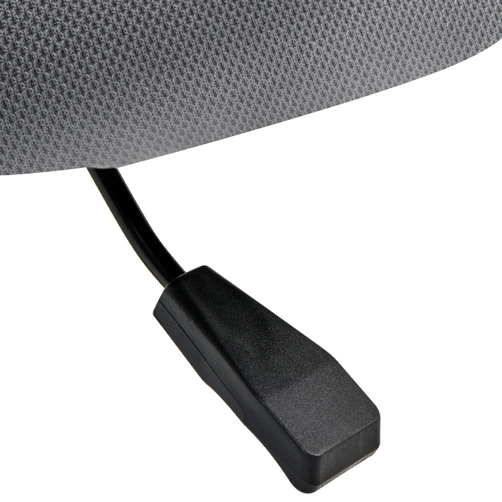 Sedia da scrivania Grigio chiaro Rivestimento in tessuto Base in ferro Girevole Altezza regolabile Senza braccioli home office cameretta