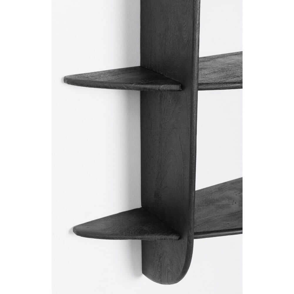 Mensola da Parete 3 Piani in Legno di Mango Naturale - EASTWOOD