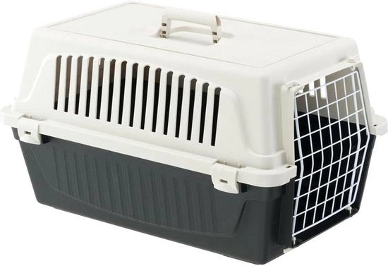 Casa per piccoli cani e gatti fino a 8 kg - Fessure di ventilazione - 37 x 58 x 32 cm - Nero