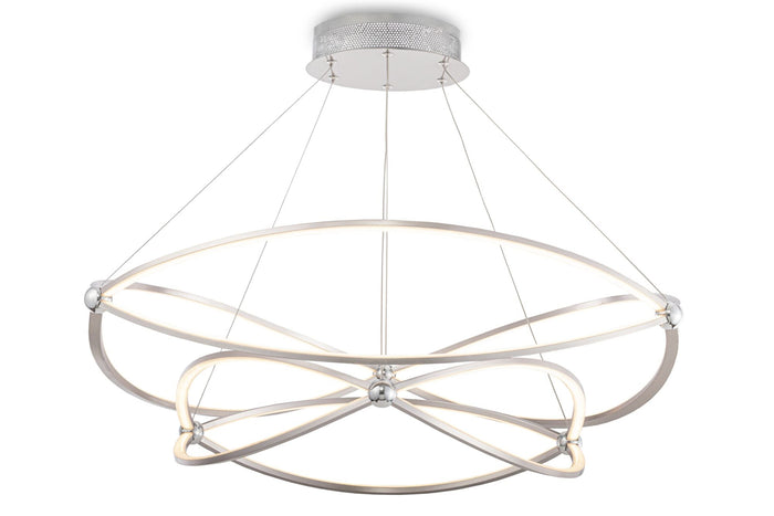 Lampada pendente Modern in Metallo Weave Nickel