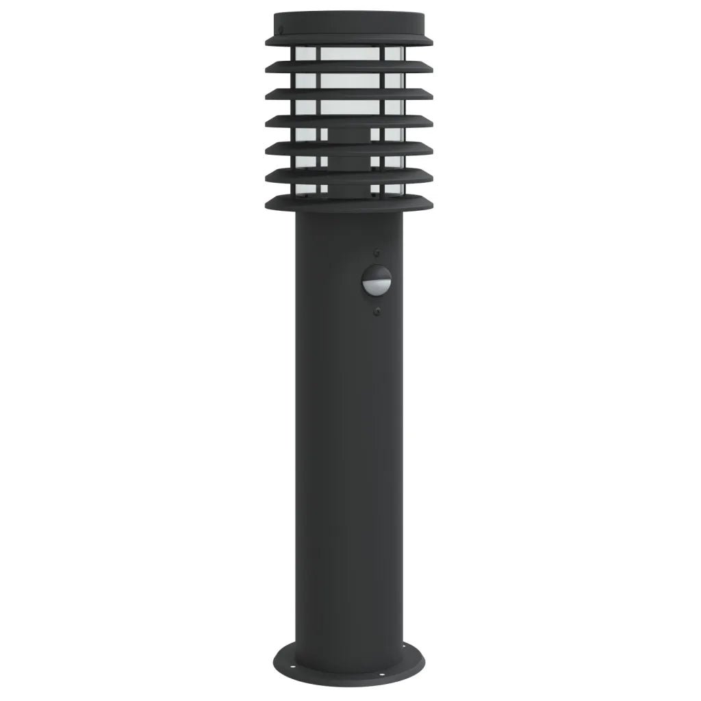 Lampada da Terra per Esterni Sensore Nera 60 cm in Acciaio CFW7483807