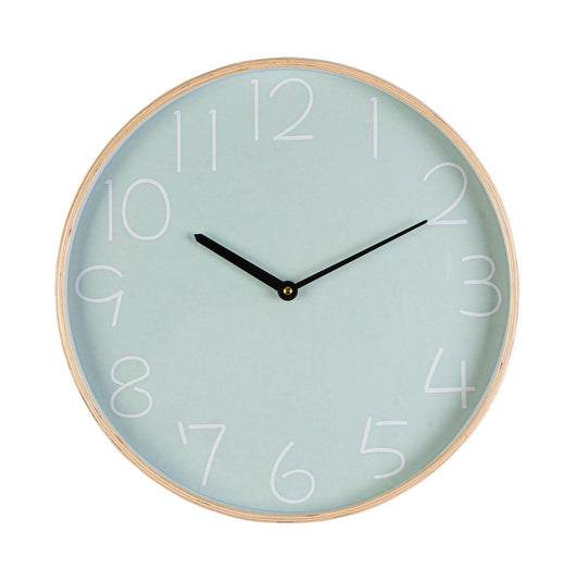 Orologio da Parete  Ø40,8x4,8 cm in Legno Lorens Verde Chiaro