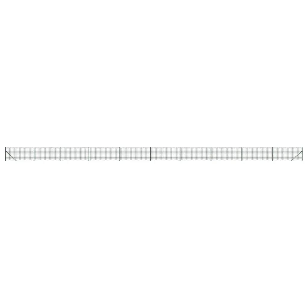 Recinzione Metallica con Flangia Verde 1,1x25 m 154186