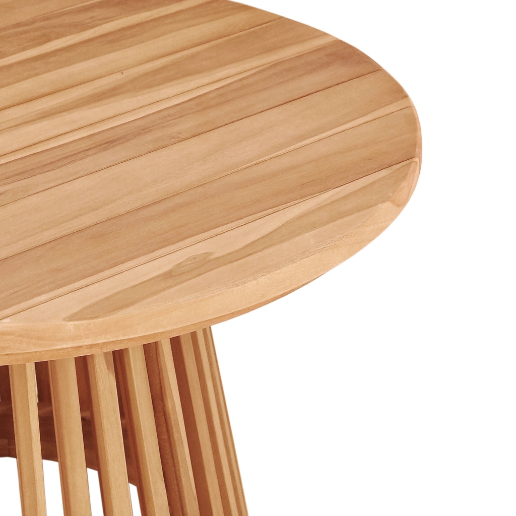 Tavolo da caffÃ¨ da giardino Ã˜70x40 cm Legno Massello di Teak