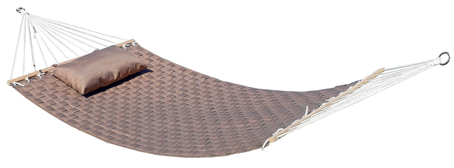 Amaca da Giardino 200x110 cm con Intreccio Imbottito Taupe