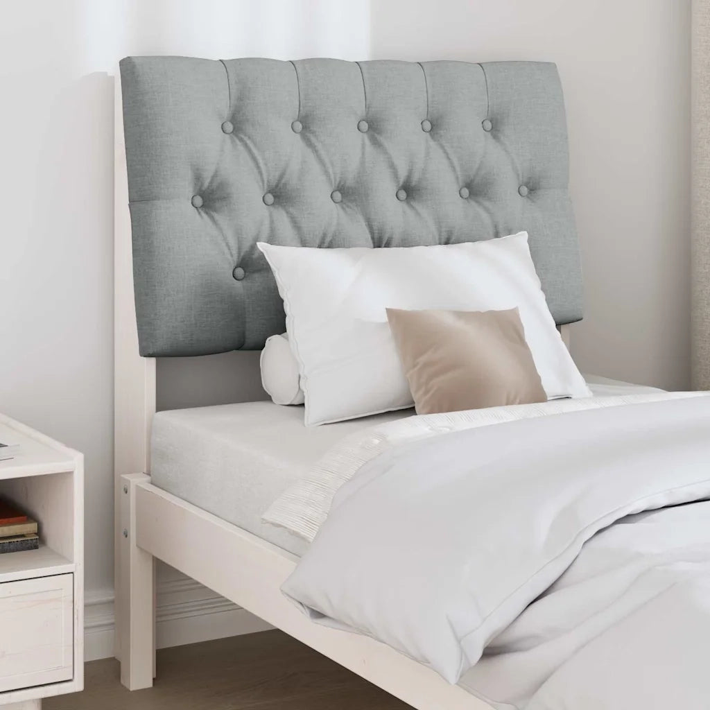 Testiera | Testata imbottita Grigio chiaro 75 cm Pino massello