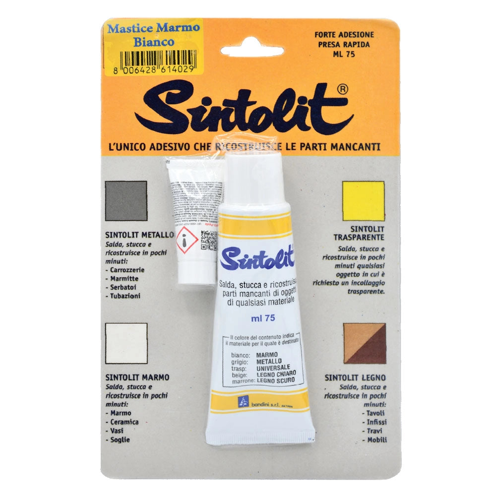 'SINTOLIT' MARMO E CERAMICA 'FAI DA TE' ml 375 - bianco  - SINTOLIT