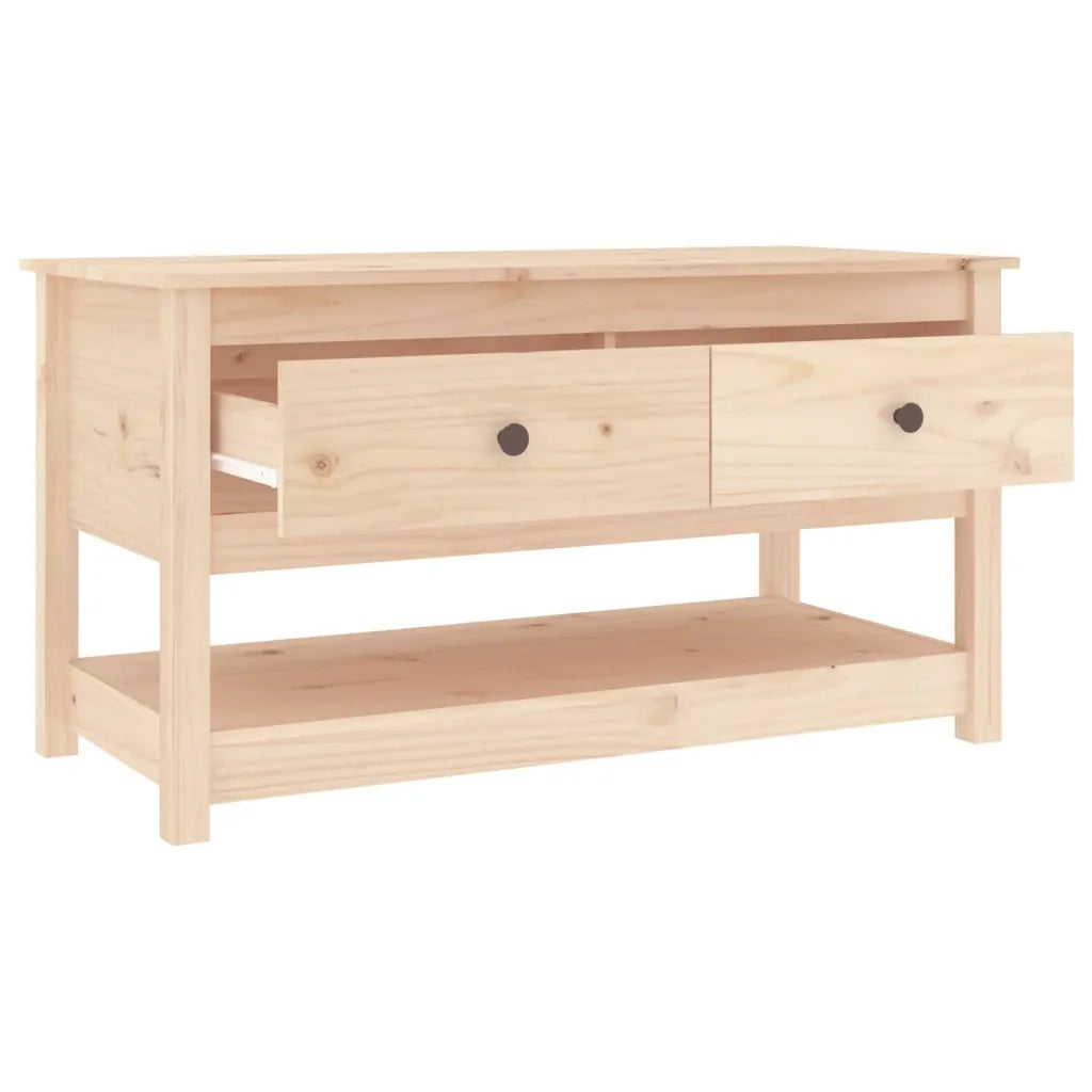 Tavolino da salotto | Tavolino da caff¨¨ | Tavolino da Soggiorno 102x49x55 cm in Legno Massello di Pino