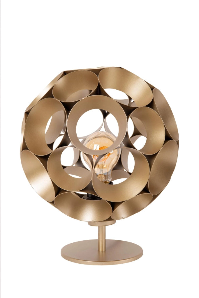 Lampada da tavolo Art Déco 1xE27 oro ottone HANNELORE