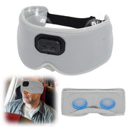 Slaapmasker 360° Blocco totale della luce con Cuffia Bluetooth 5.2 senza fili, Disegno 3D, Rilevamento del rumore bianco per la sonnolenza, Durata della batteria prolungata