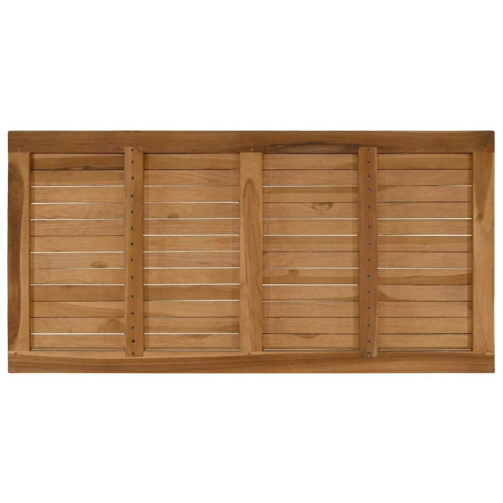 Piano del tavolo Rettangolare Legno di teak solido Naturale 42033168