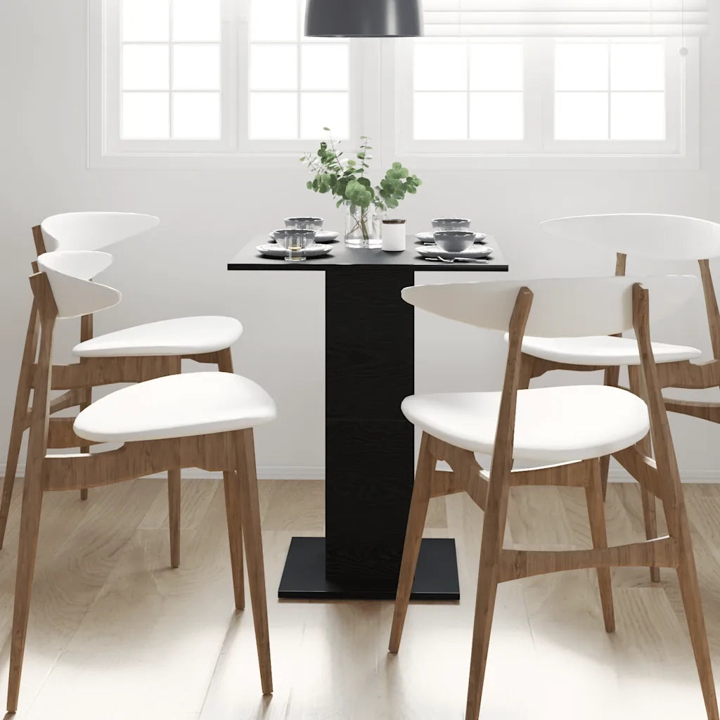 Tavolo da bistrot Rovere Nero 60x60x75 cm in Legno Multistrato 862494