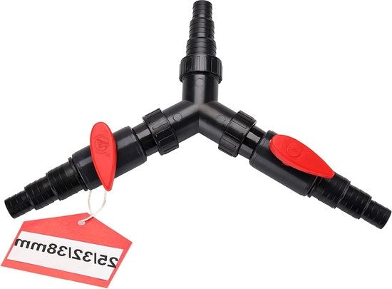 Ventile 3 vie trappeto a Y 25-32-38 mm distributore d'acqua 2 regolazioni valvola di chiusura connettore universale pompa per vaso d'acqua tubi acquatici