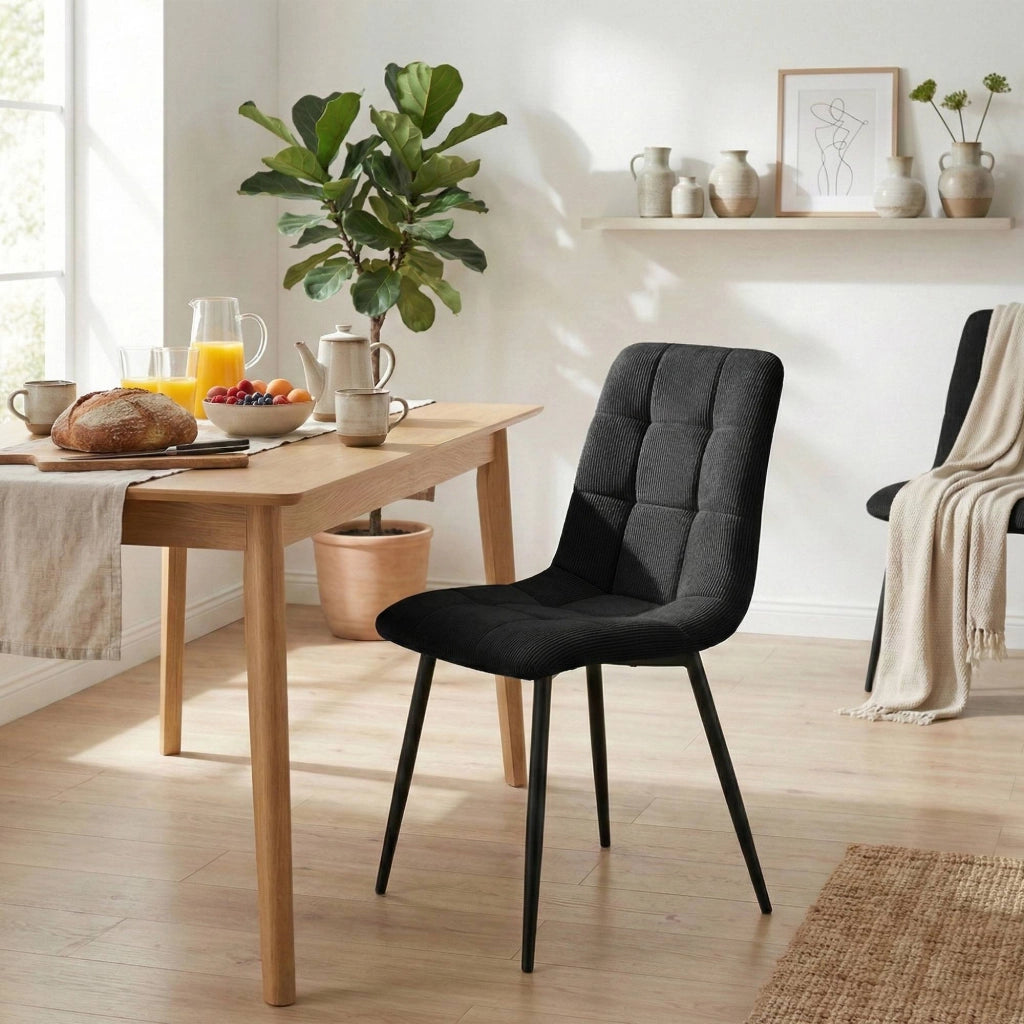 Set di 2 sedie da pranzo Antibes Cord 8