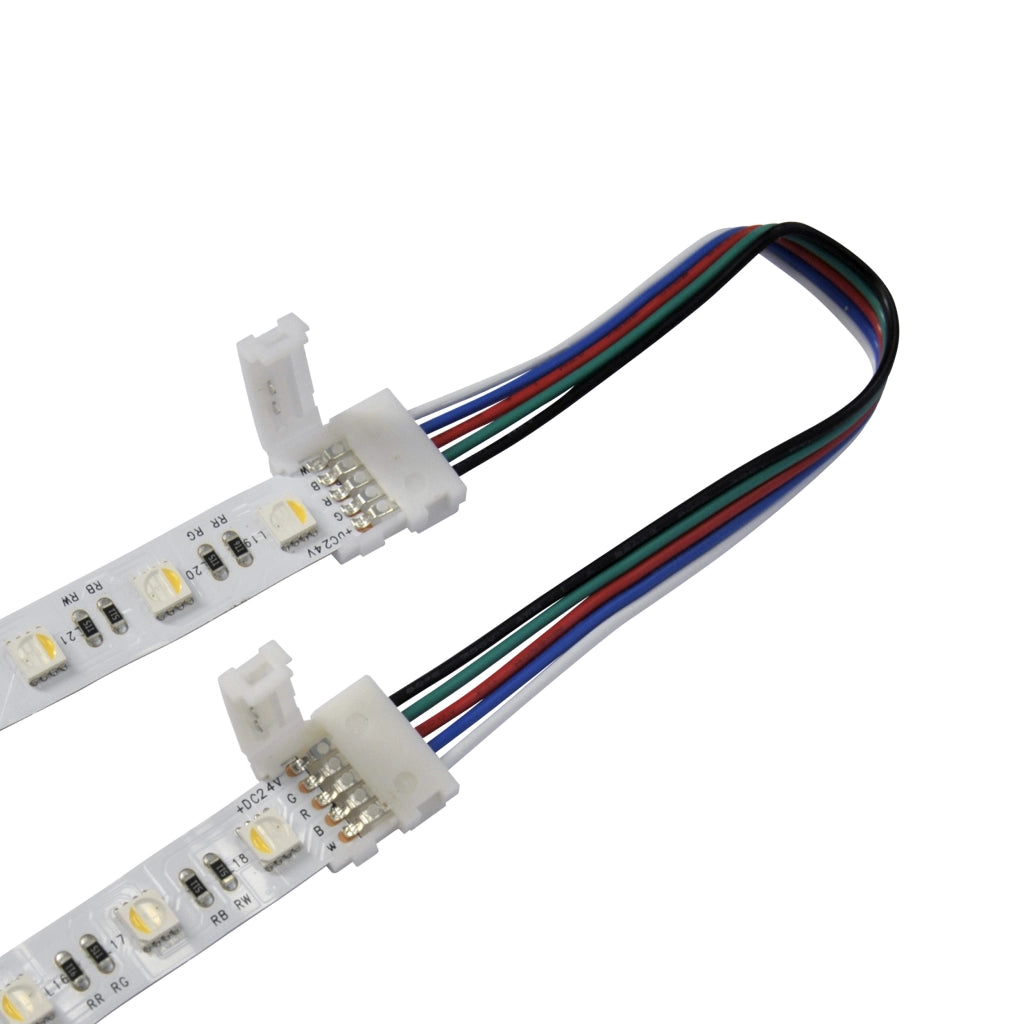 Connettore angolare LED RGBW 12mm 5pin 12-24V Polux