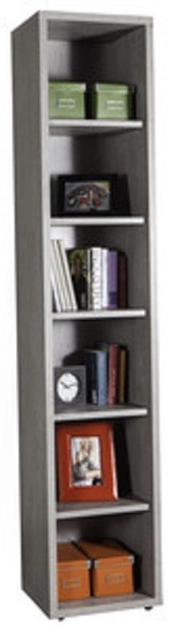 PRATICO KIT LIBRERIA CM 35,7X44X217H IN MELAMINICO COLORE CEMENTO