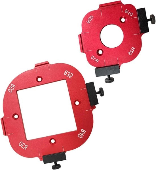 Jig Routersjabloon per Houttaglio con Raggio di Curvatura R30/R35/R40/R50/R10/R15/R20/R25 - 2 pezzi