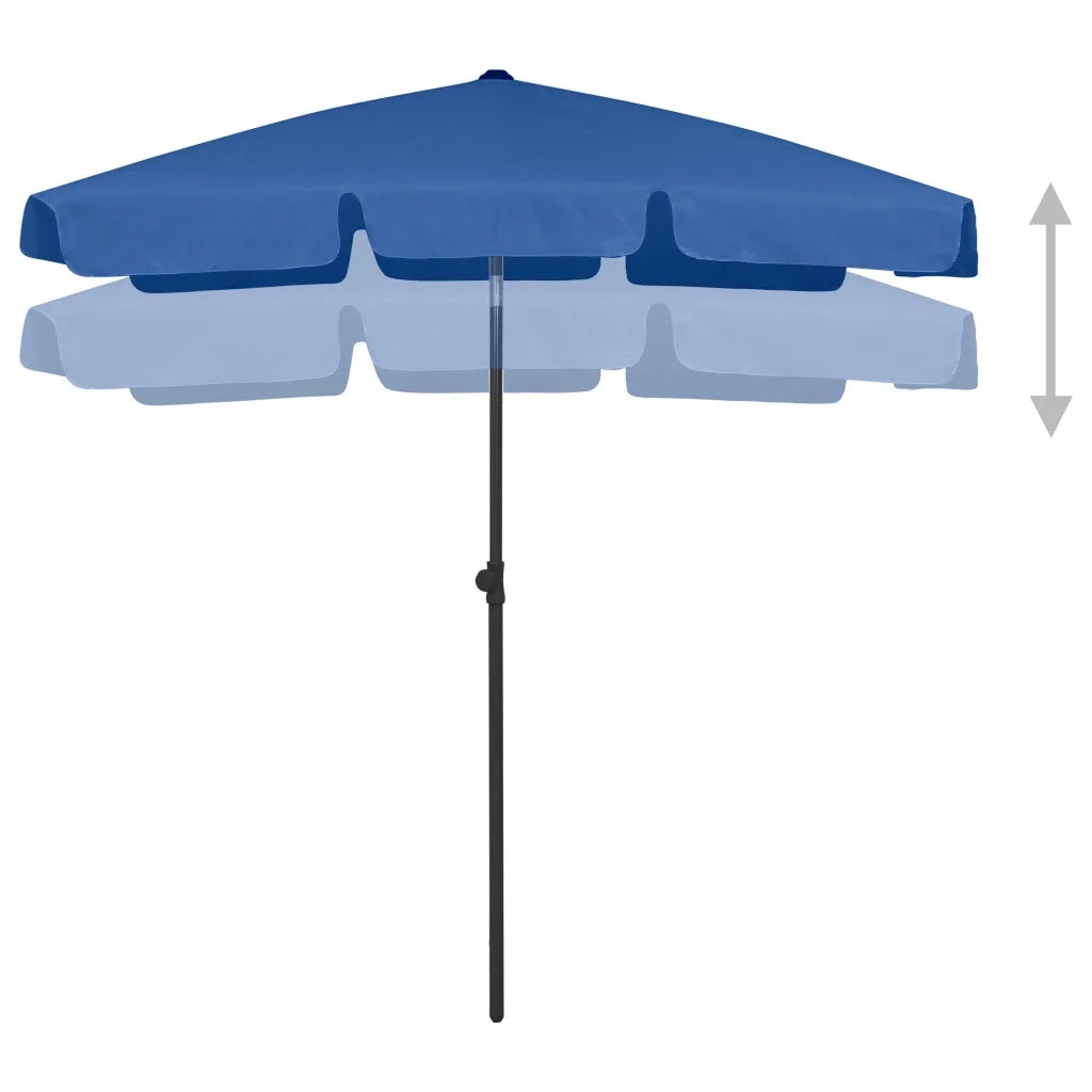 Ombrellone da Spiaggia Azzurro 180x120 cm 314726