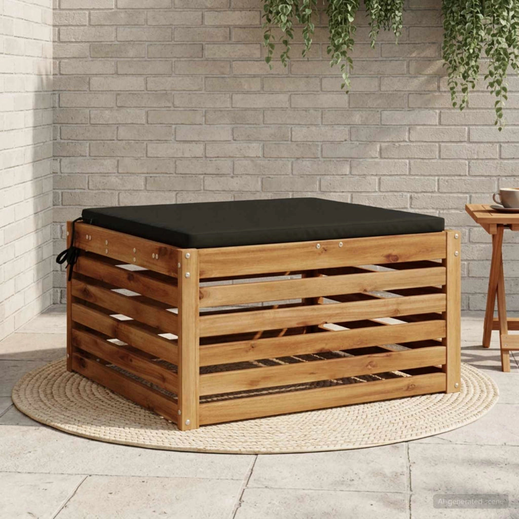 Cuscino per Sedia in Unico Pezzo SOEST 100% Poliestere Nero 944615