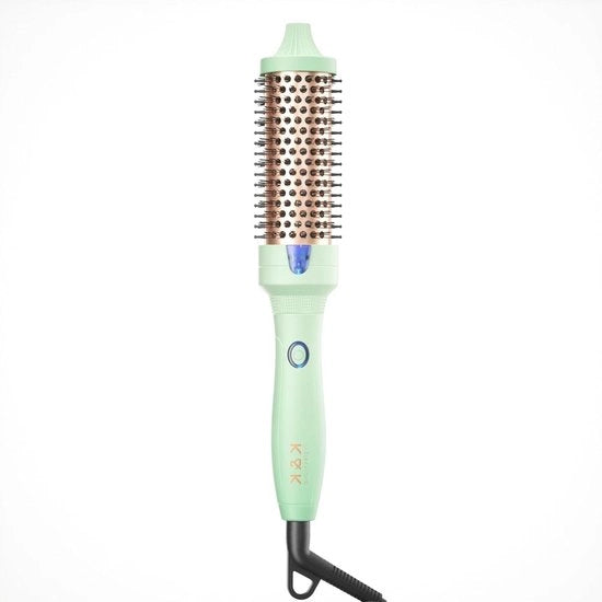 Spazzola termica da 38mm per stile professionale e capelli voluminosi - Spazzola rotonda riscaldata con tecnologia ceramica ionica