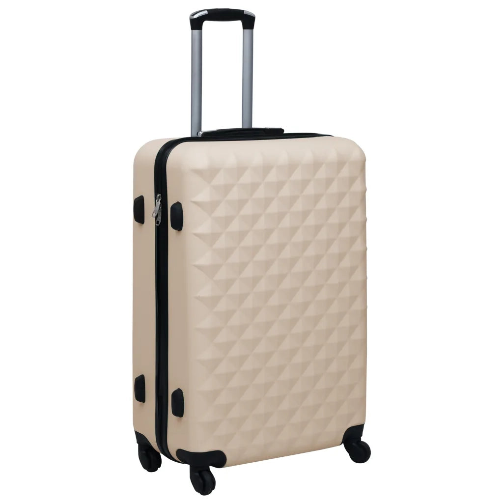 Set Valigie Trolley a Custodia Rigida 2 pz Oro in ABS CFW1343366