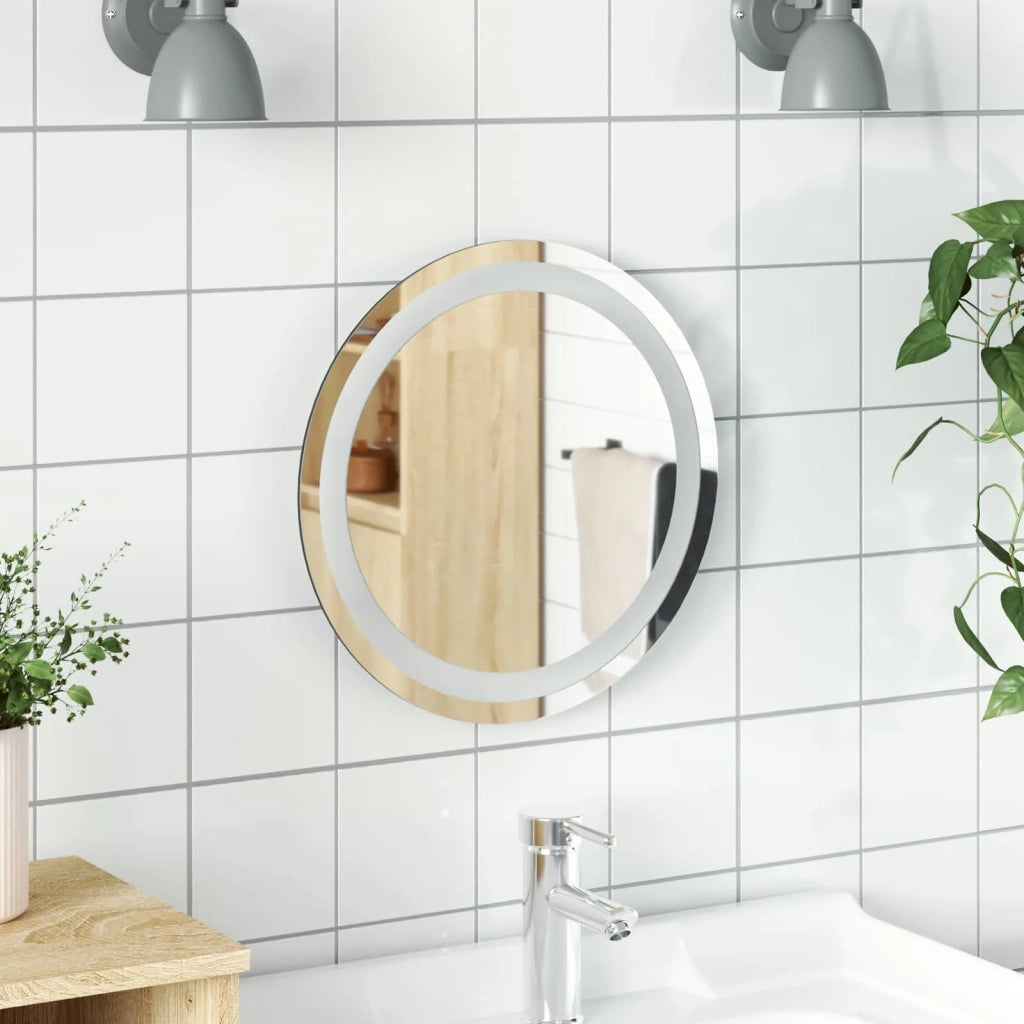 Specchio da bagno LED Trasparente Ø 40 cm vetro temperato 42045845