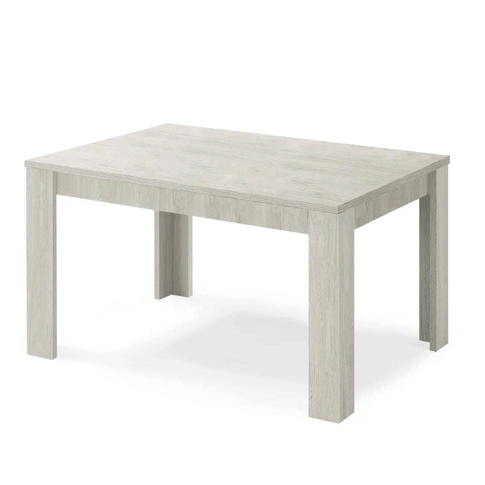 Tavolo allungabile da pranzo Olmo Gesso 130x80 fino a 170 cm modello N1 MADE IN ITALY design moderno ideale per cucina, soggiorno e sala da pranzo