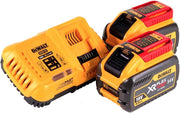 2 batterie DCB547 18 V/54 V XR FLEXVOLT 9.0ah + caricatore rapido DCB118, 18 V, colore: Giallo