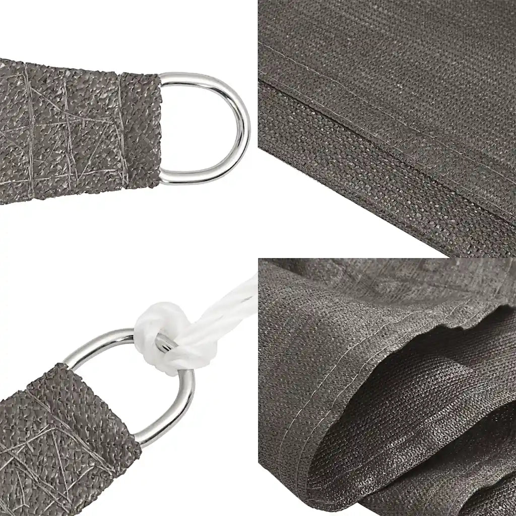 Vela Parasole 160 g/mÂ² Antracite 6x6 m in HDPE