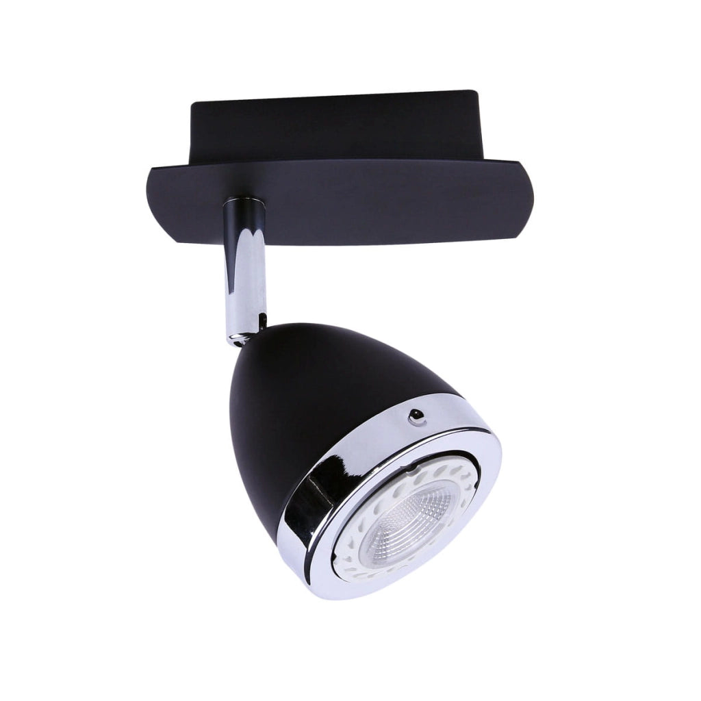 Italux Calasa faretto parete/soffitto nero opaco GU10