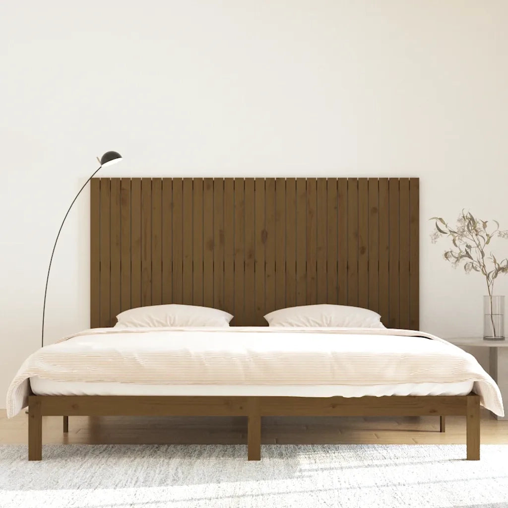 Testiera da Parete Ambra 204x3x110 cm in Legno Massello di Pino 824931