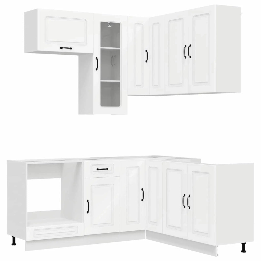 Unità Cucina KALMAR 8 pcs Bianco Legno ingegnerizzato 3438381