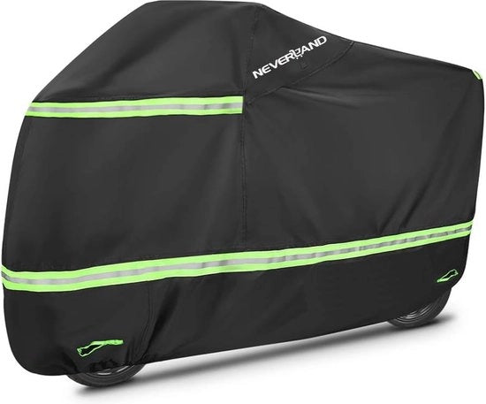 Dekzeil Outdoor Robusto con Aperture di Ventilazione e Strisce Riflettenti - Impermeabile e Stagnante - Copertura Protettiva per Scooter e Motocicletta