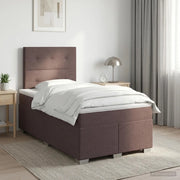 Letto box spring con materasso Marrone Scuro 120 x 200 cm 3453384