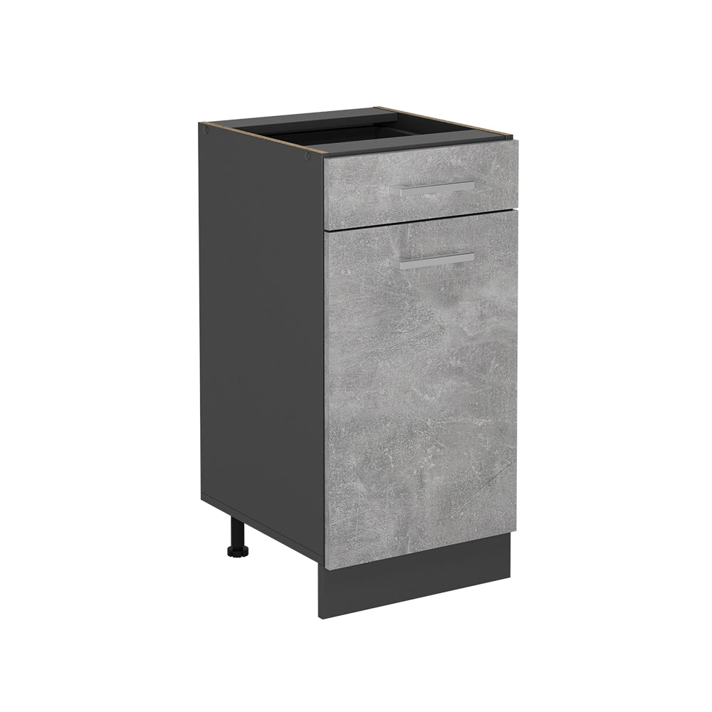 Vicco Mobiletto base per cucina Calcestruzzo 40 cm senza piano di lavoro