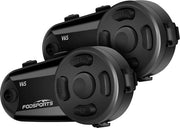 Intercom per Motocicletta V6S - Bluetooth 5.0 - Casco per Motociclisti - Altoparlanti - Comunicatore - Senza Mani - Interfono - Radio FM - 1000m - Connessione fino a 6 Utenti - 2 pezzi