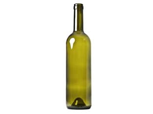 Bottiglia Bordolese Tonda Per Vino Vetro Verde 0,75 lt 20 pezzi