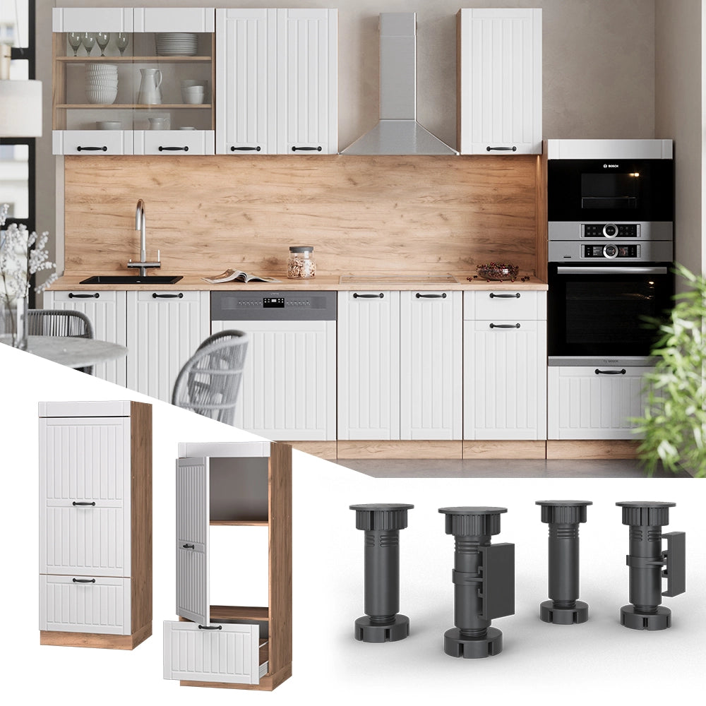Vicco Set mobili bagno Bianco casa di campagna 60 cm