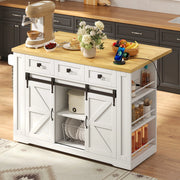 Mobile cucina con piano ribaltabile in MDF bianco naturale