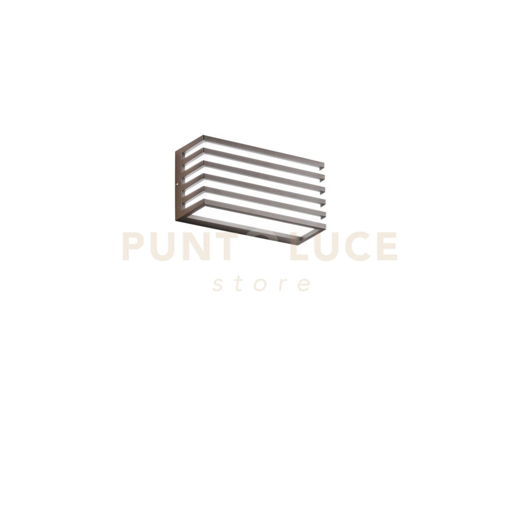 APPLIQUE BIEMISSIONE LED DUKROT CORTEN 12W 1440LM CCT 3000K / 4000K IP54 CCT 22X8X11CM