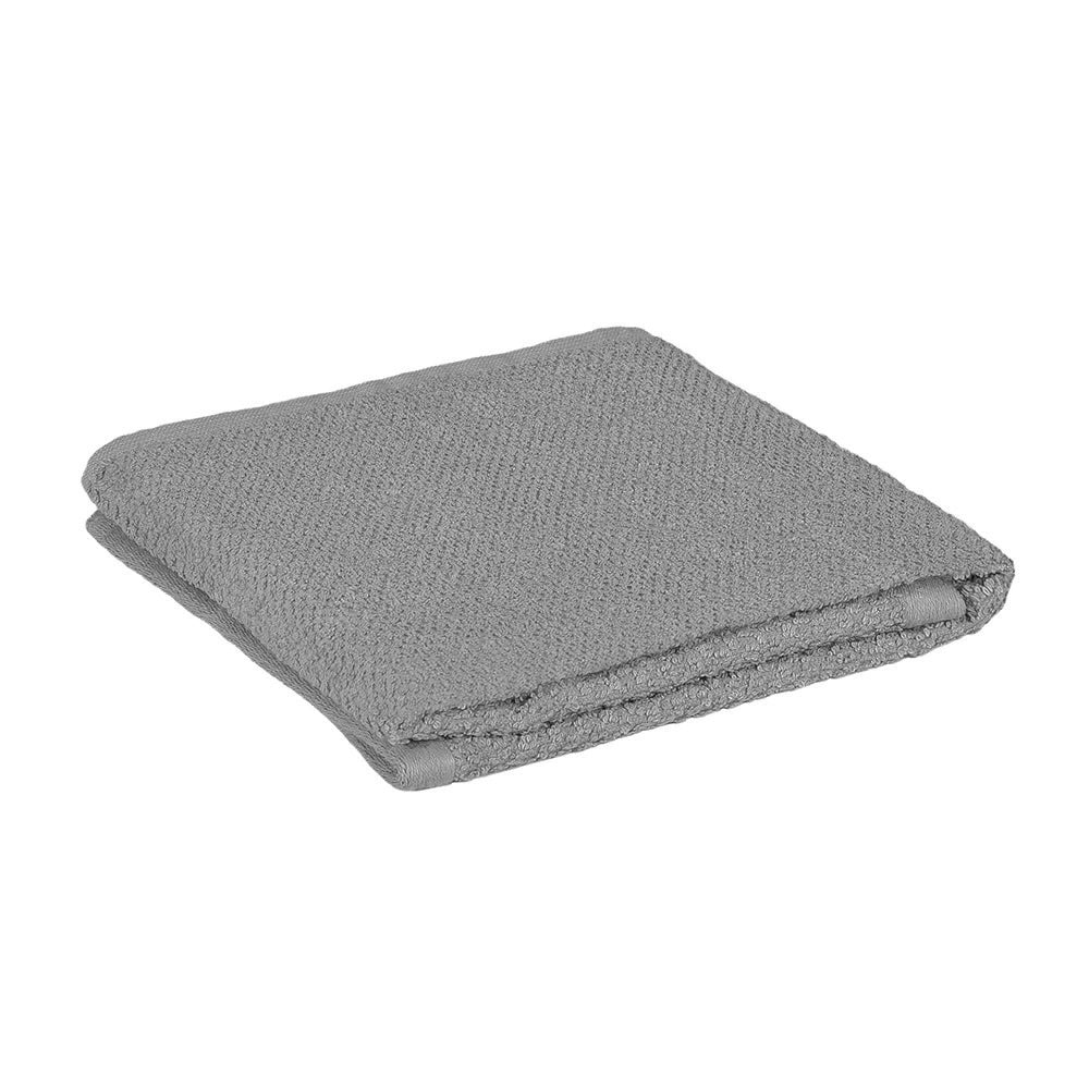 Asciugamani ospite per bagno 55x100 cm grigio in cotone 100%