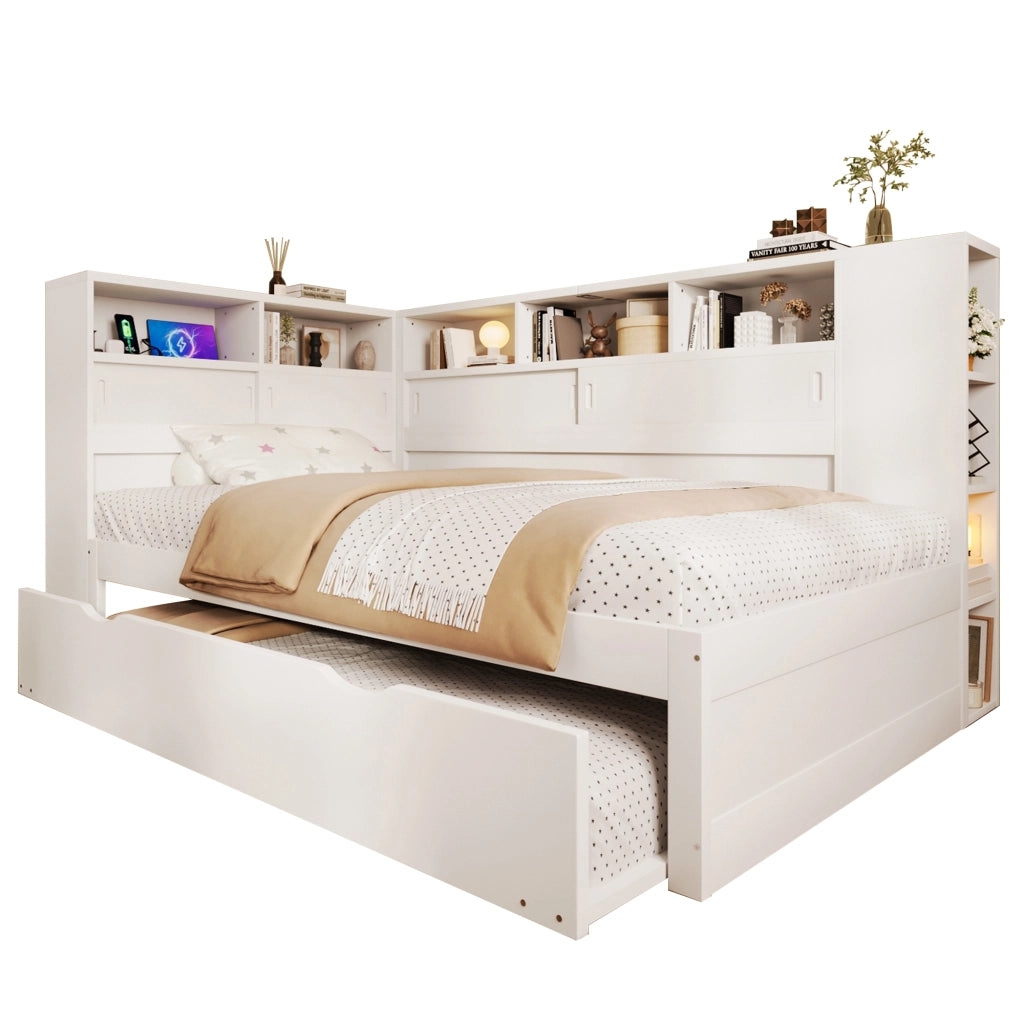 letto platforma pino bianco 90 x 200 cm