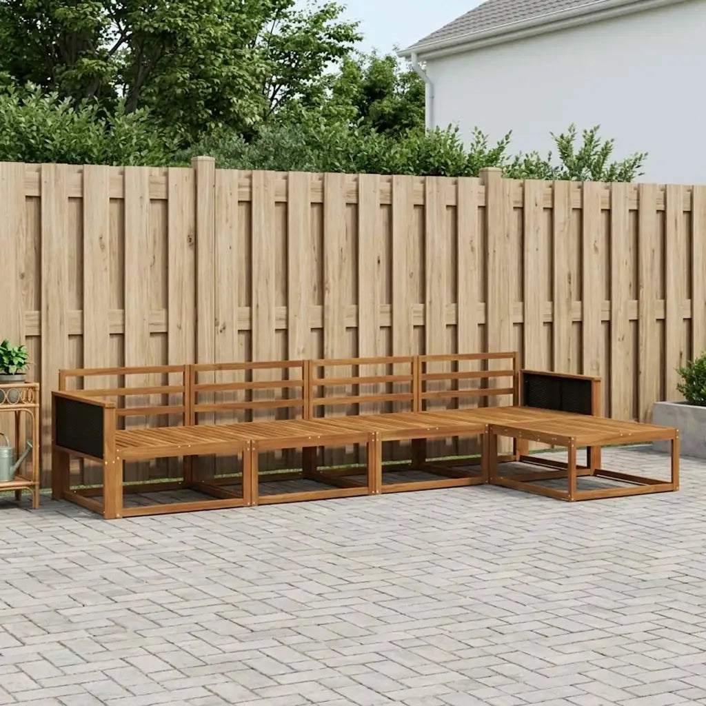 Set di divani da esterno 5 pcs Naturale