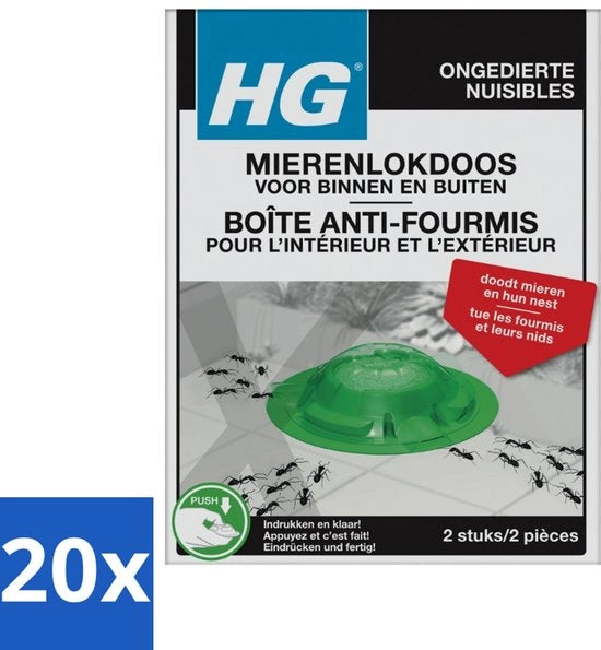 20 x Lattine per attrarre formiche 2 pezzi per confezione - Lotta alle formiche - Lattina per attrarre formiche - Lotta alle formiche Interno ed Esterno - Lotta alle formiche fino al nido