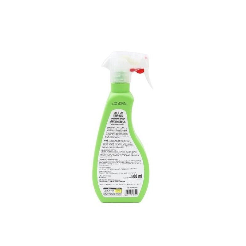 OLIO VEGETALE DI LINO IN CONFEZIONE TRIGGER DA 500 ML