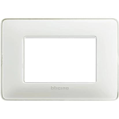 BTicino AM4803CBN Placca Matix 23 posti Ghiaccio